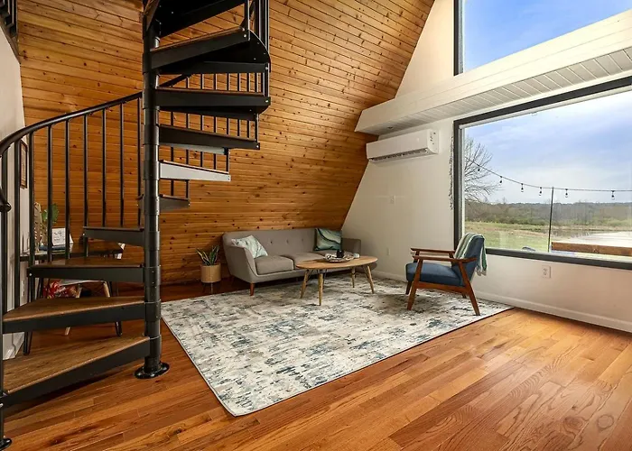Дом отдыха Beautiful A-frame With Hot-tub In Makanda, Illinois *