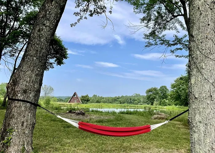 Дом отдыха Beautiful A-frame With Hot-tub In Makanda, Illinois *