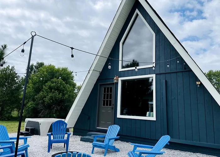 Beautiful A-frame With Hot-tub In Makanda, Illinois Дом отдыха