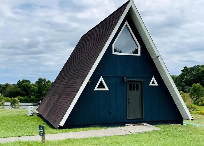 Дом отдыха Beautiful A-frame With Hot-tub In Makanda, Illinois *